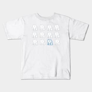 One Blue Cat Kids T-Shirt